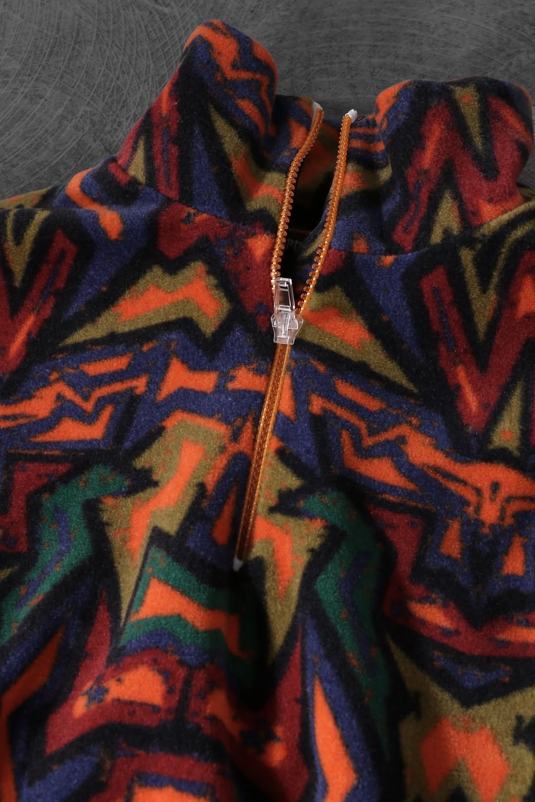 Afro Beat Halv Lynlås Fleecetrøje