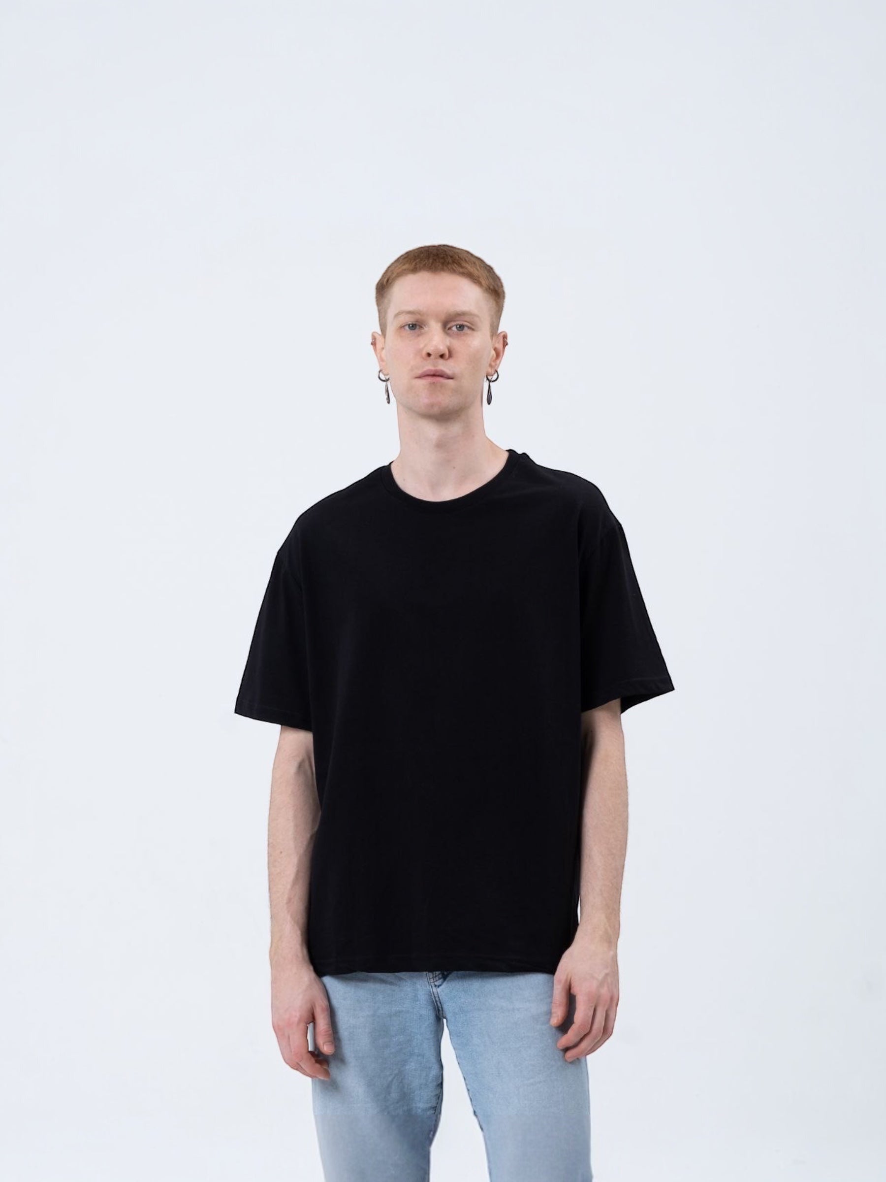 Two Bucks basic oversized t-shirt i sort