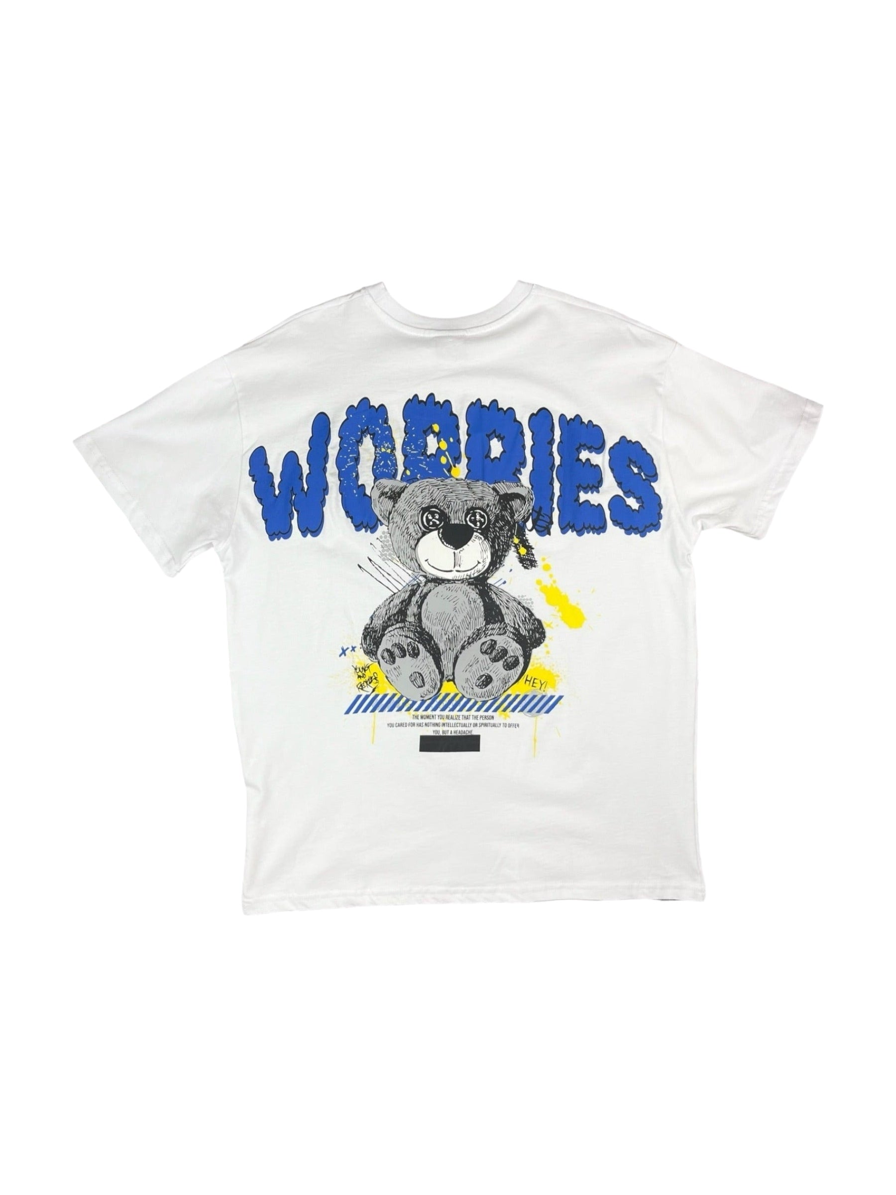 Two Bucks worries printed t-shirt i hvid