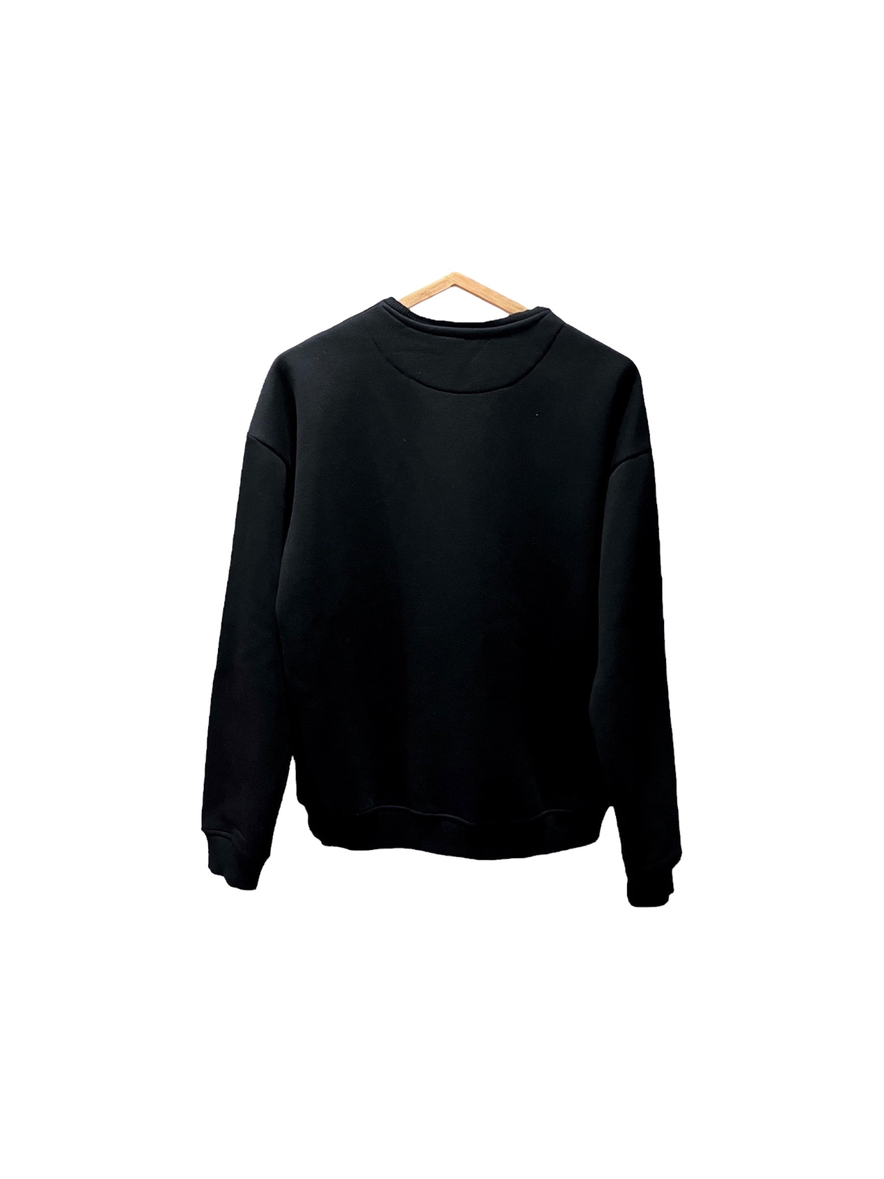Flamestore basic sweatshirt i sort