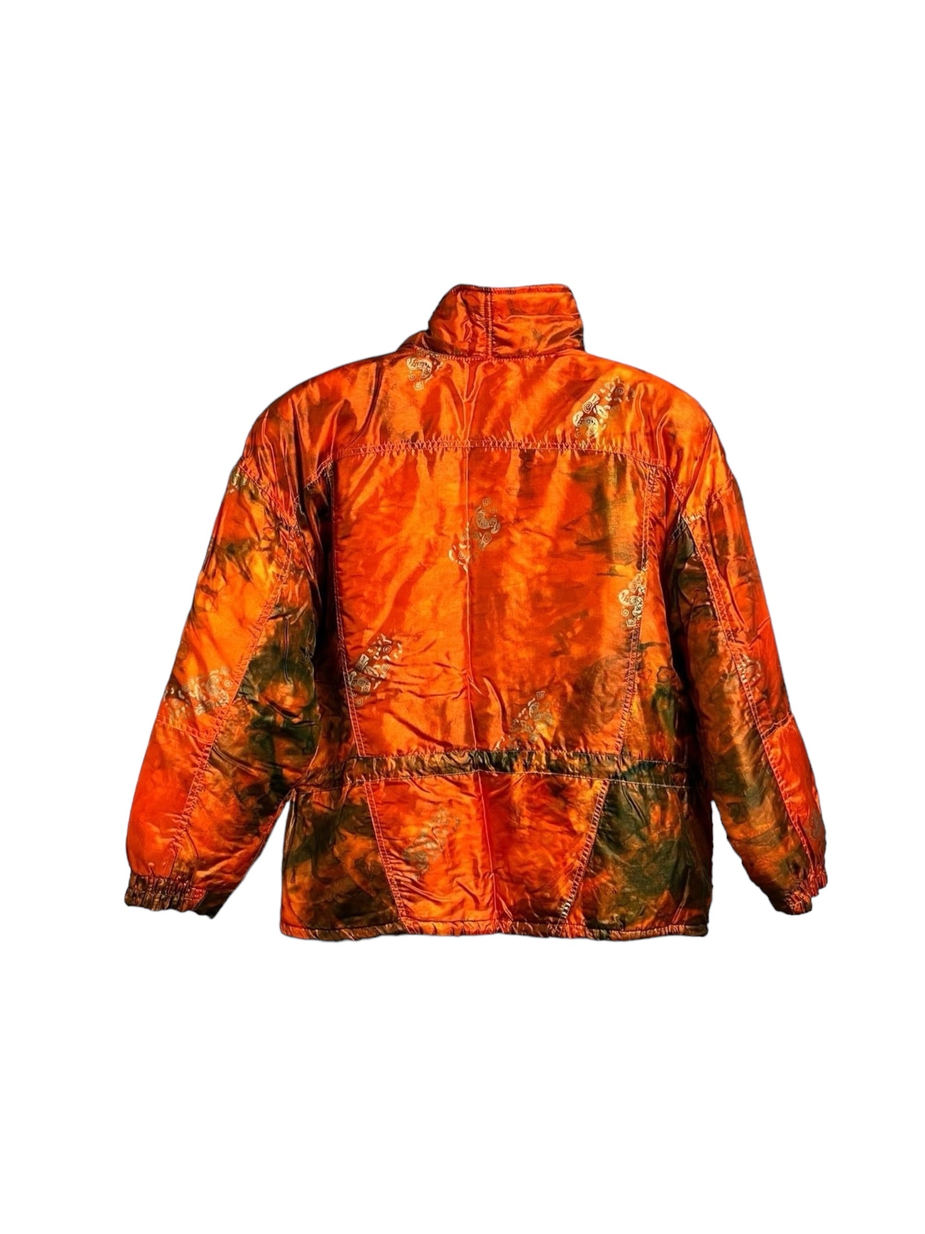 Vintage 80s halv lynlås dame anorak