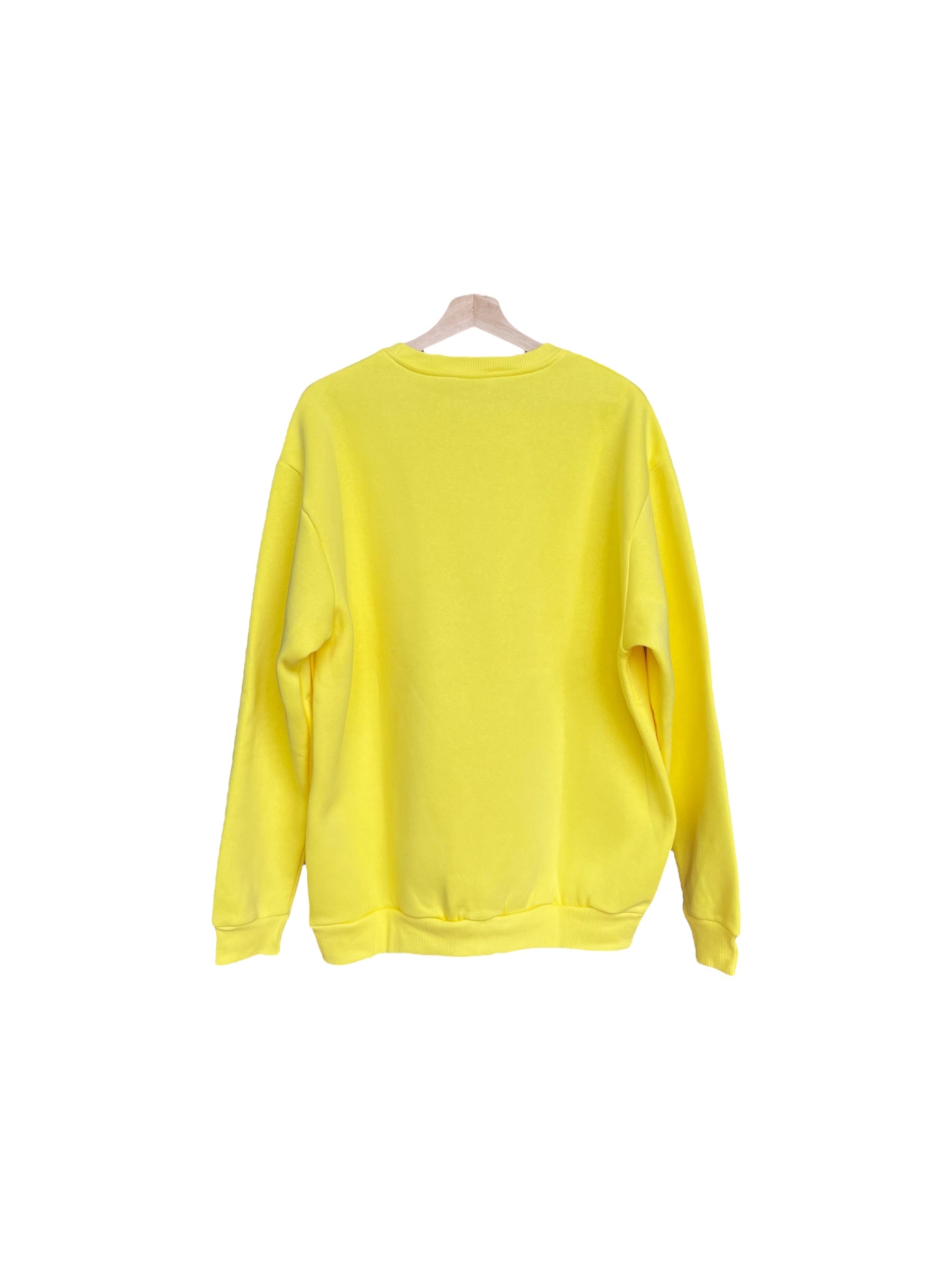 Basic-Sweatshirt i gul